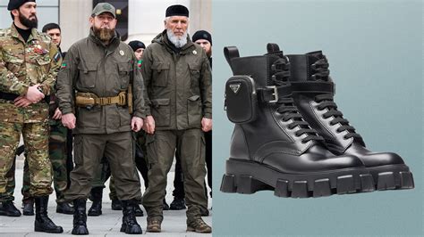 chechen prada boots|why do chechens wear designer boots.